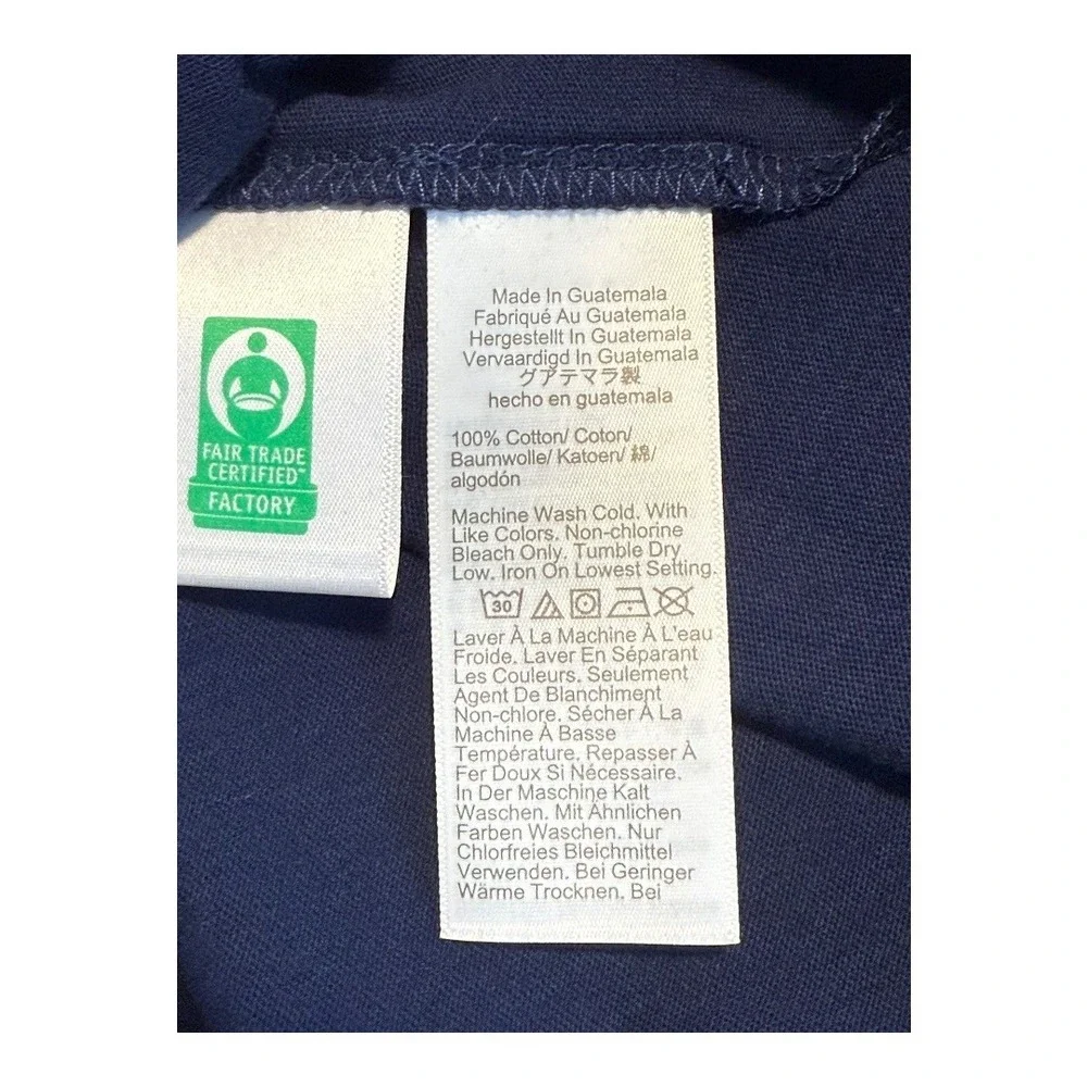 J. Crew Navy Blue Smocked Henley Knit Puff‎ Sleeve Top Women's XS NWT